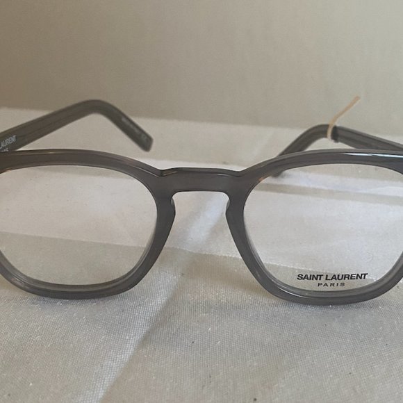 Saint Laurent Grey Square Eyewear Frames SL 30 003 49 23-140 - Picture 1 of 4